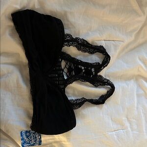 Free People Black Bralette